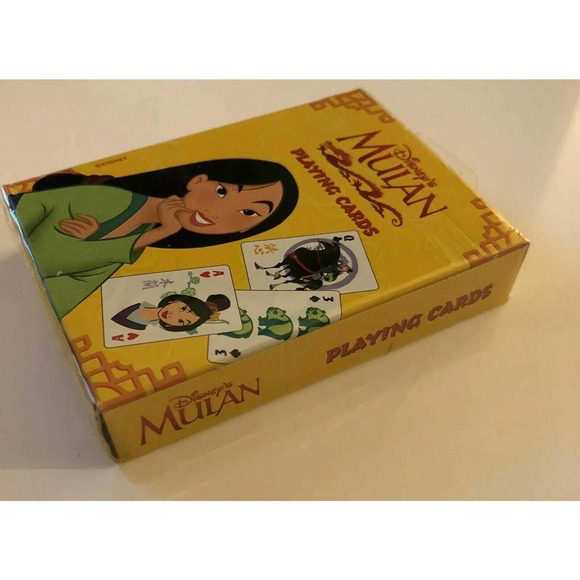 ✨2/$20 New Rare Disney Mulan Playing Cards Standard Card Deck No 485 Sealed USA - Picture 3 of 6